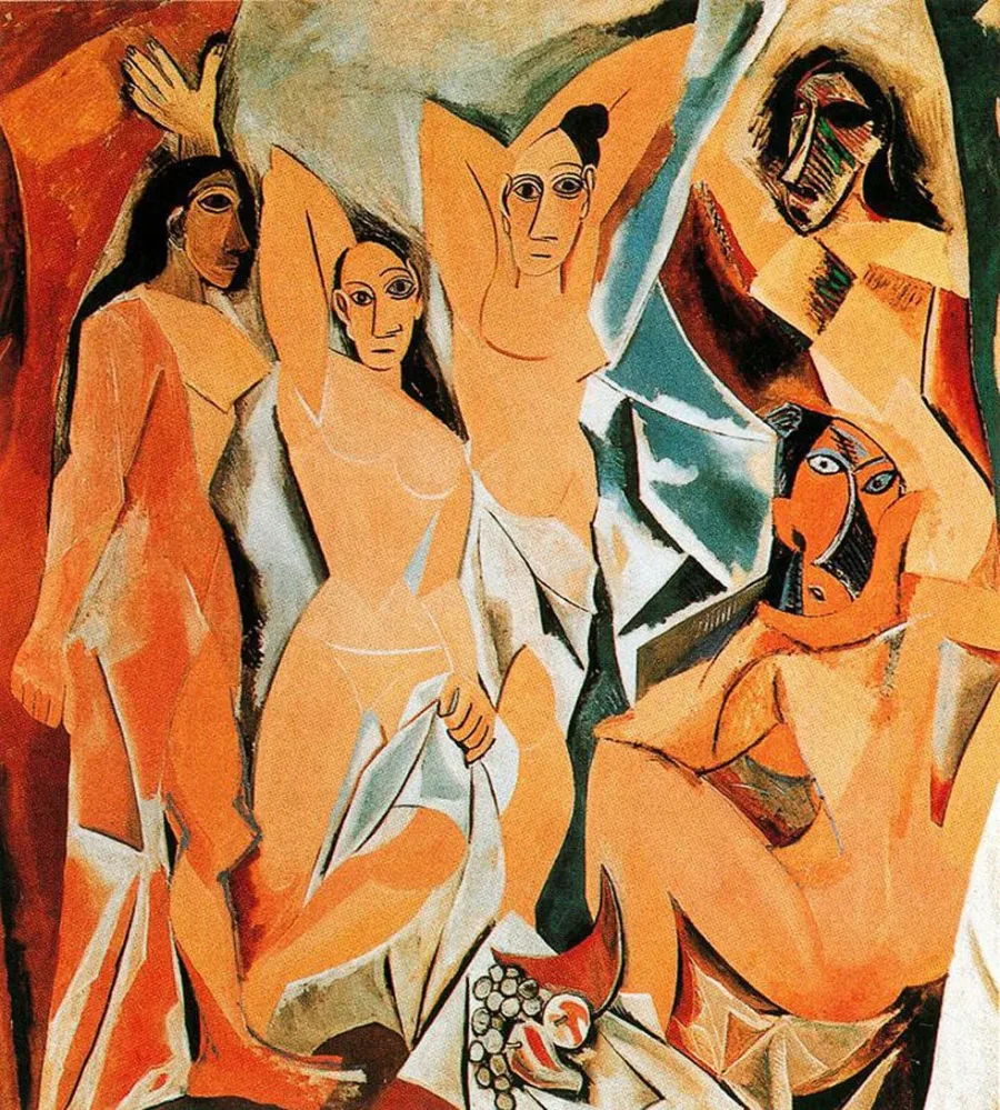 Picasso Les Demoiselles d’Avignon artwork photo for a personal art archive