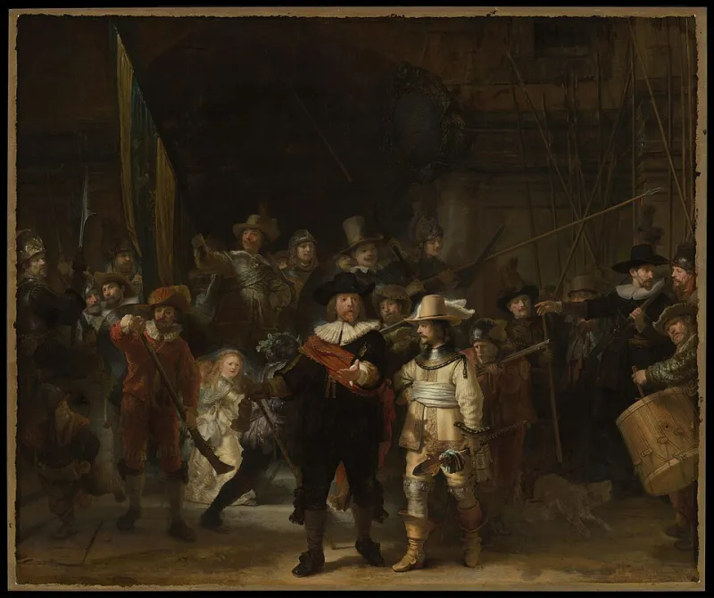 Rembrandt The Night Watch artwork entry in Museum Log